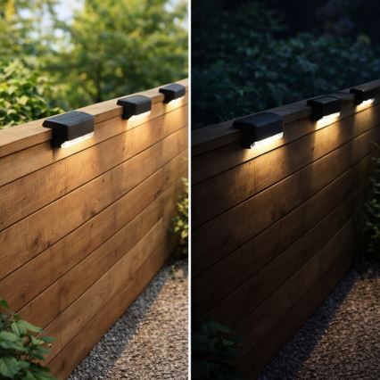 Rabalux - SET 4x LED solarne zidne svjetiljke sa senzorom sumraka LED/0,06W/1,2V 300 mAh IP44