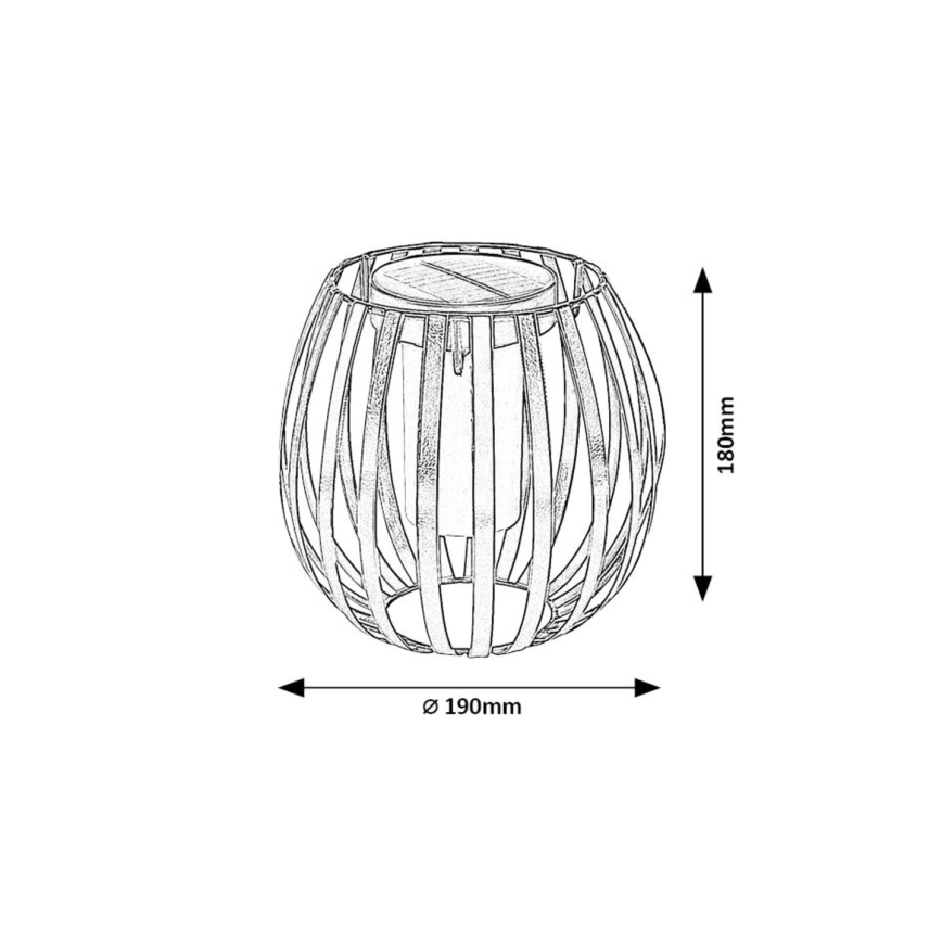 Rabalux - LED Solarna svjetiljka LED/1W/1,2V 300mAh IP44