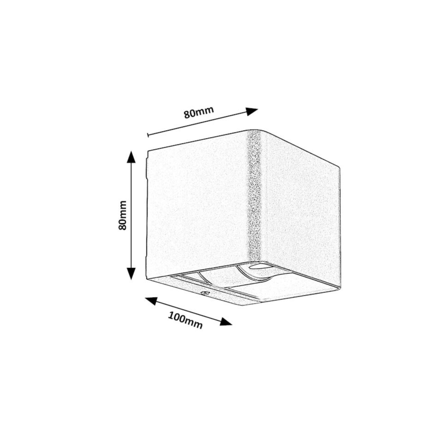 Rabalux - LED Vanjska zidna svjetiljka LED/10W/230V IP54 crna