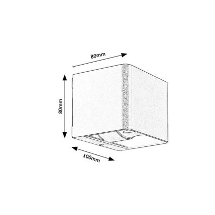 Rabalux - LED Vanjska zidna svjetiljka LED/10W/230V IP54 smeđa