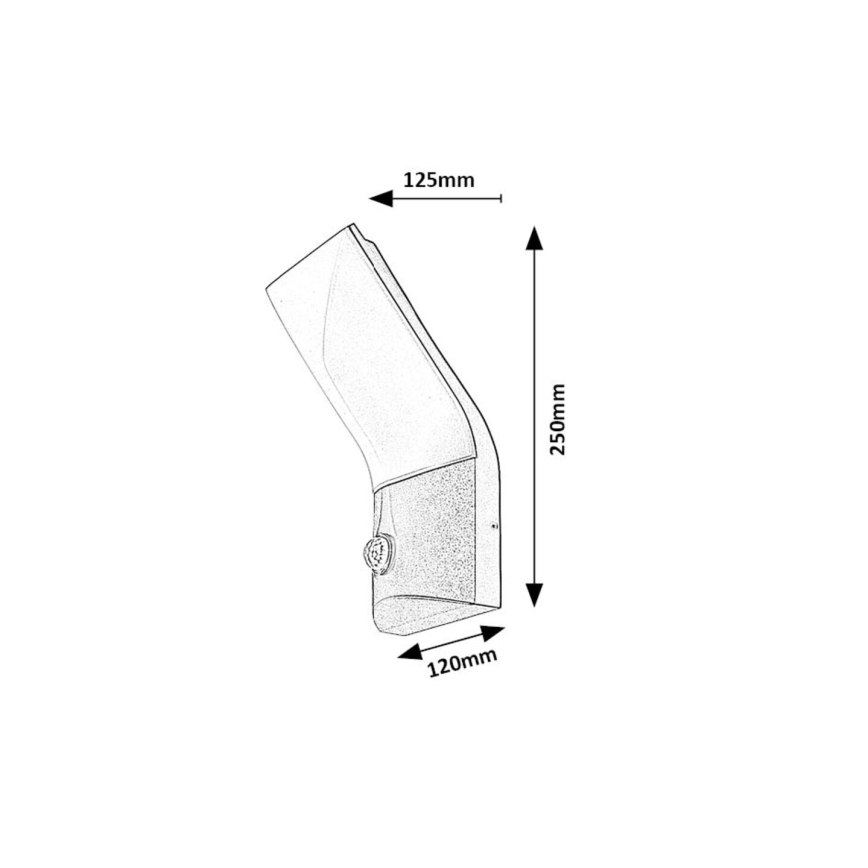 Rabalux - LED vanjsko zidno svjetlo sa senzorom LED/10W/230V IP54