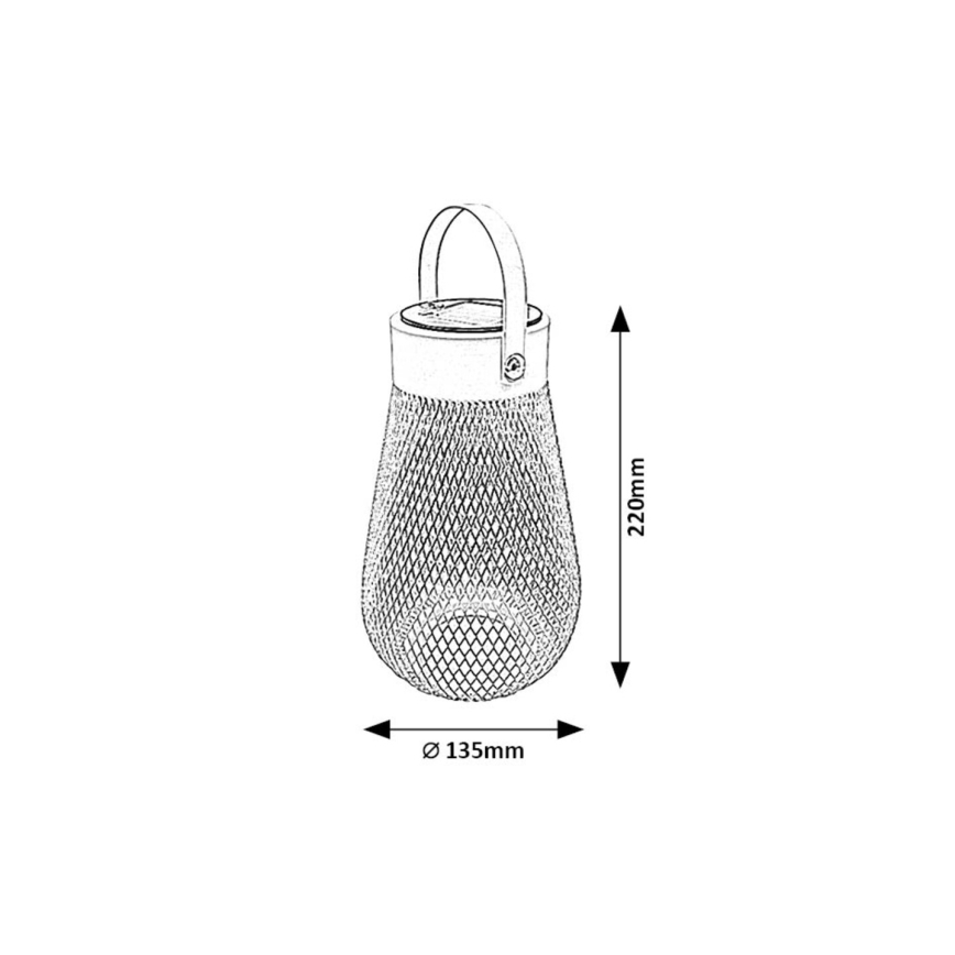 Rabalux - LED Solarna svjetiljka LED/0,16W/1,2V 400mAh IP44