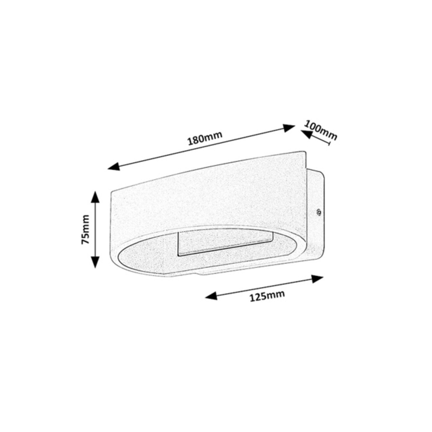 Rabalux - LED vanjska zidna svjetiljka LED/9W/230V IP54 bijela