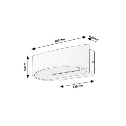Rabalux - LED vanjsko zidno svjetlo LED/9W/230V IP54 smeđa