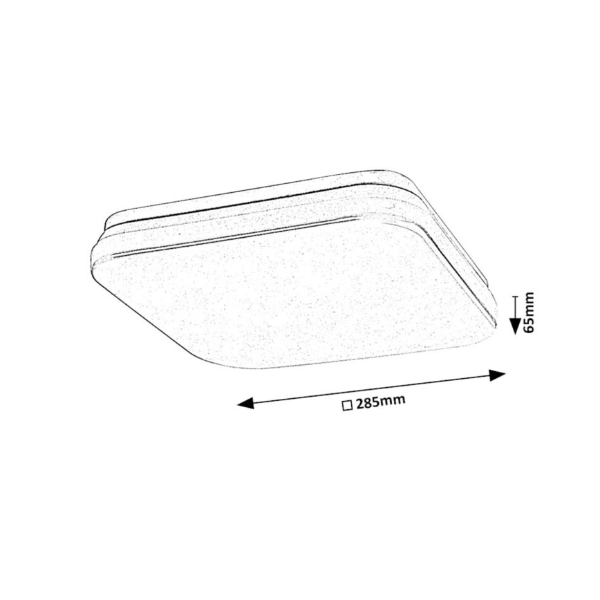 Rabalux - LED Stropna svjetiljka za kupaonicu LED/18W/230V 3000/4000/6000K IP44