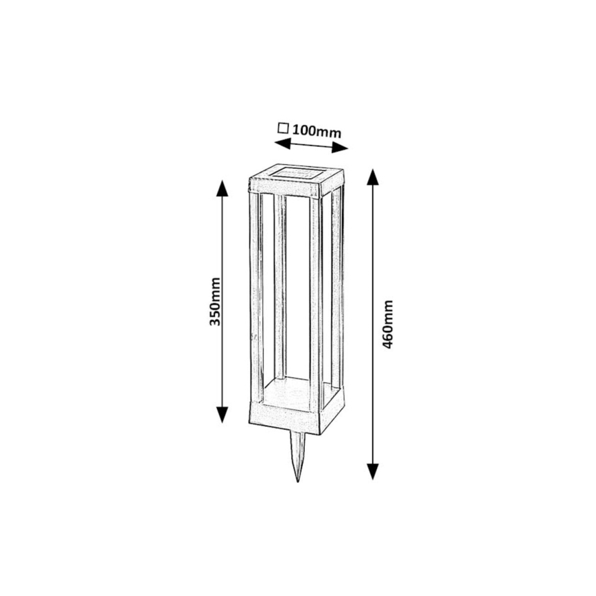 Rabalux - LED Solarna svjetiljka LED/0,18W/3,7V IP44