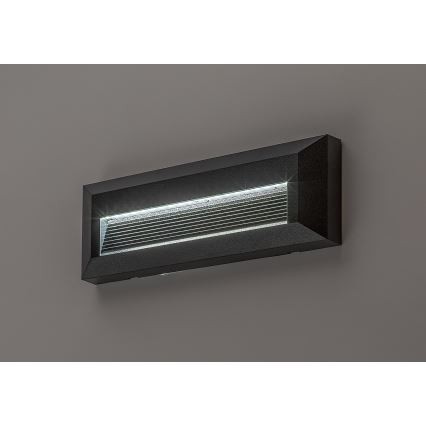 Rabalux - LED vanjsko zidno svjetlo LED/6W/230V IP65 crno