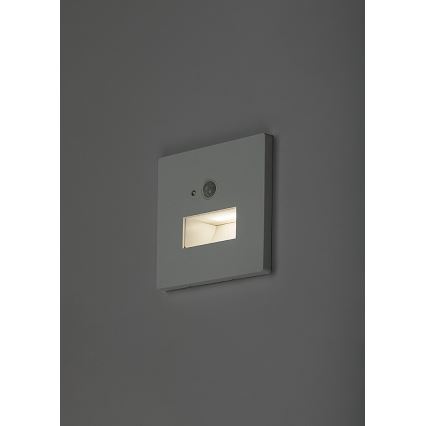 Rabalux - LED svjetiljka za stepenište s senzorom pokreta i sumraka LED/1W/230V 3000/4500/6500K bijela