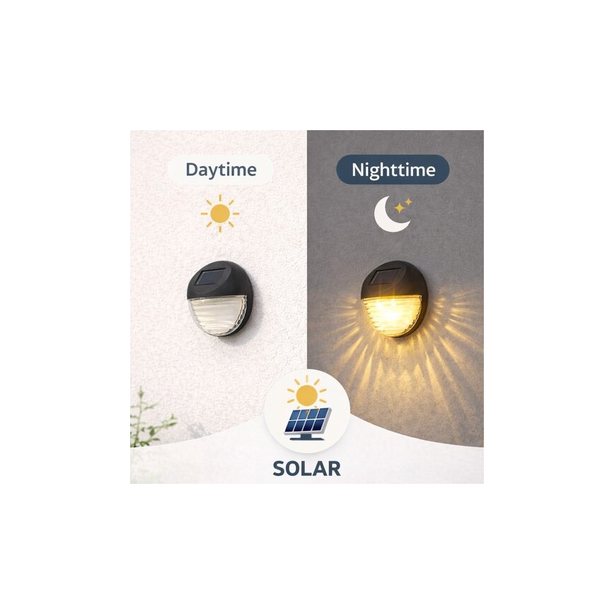 Rabalux - SET od 2 LED solarnih zidnih svjetiljki LED/0,06W/1,2V 300 mAh IP44