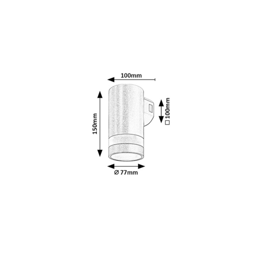 Rabalux - LED vanjsko zidno svjetlo LED/9W/230V IP65 smeđe