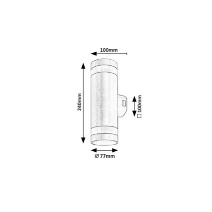 Rabalux - LED vanjska zidna svjetiljka LED/16W/230V IP65 smeđa