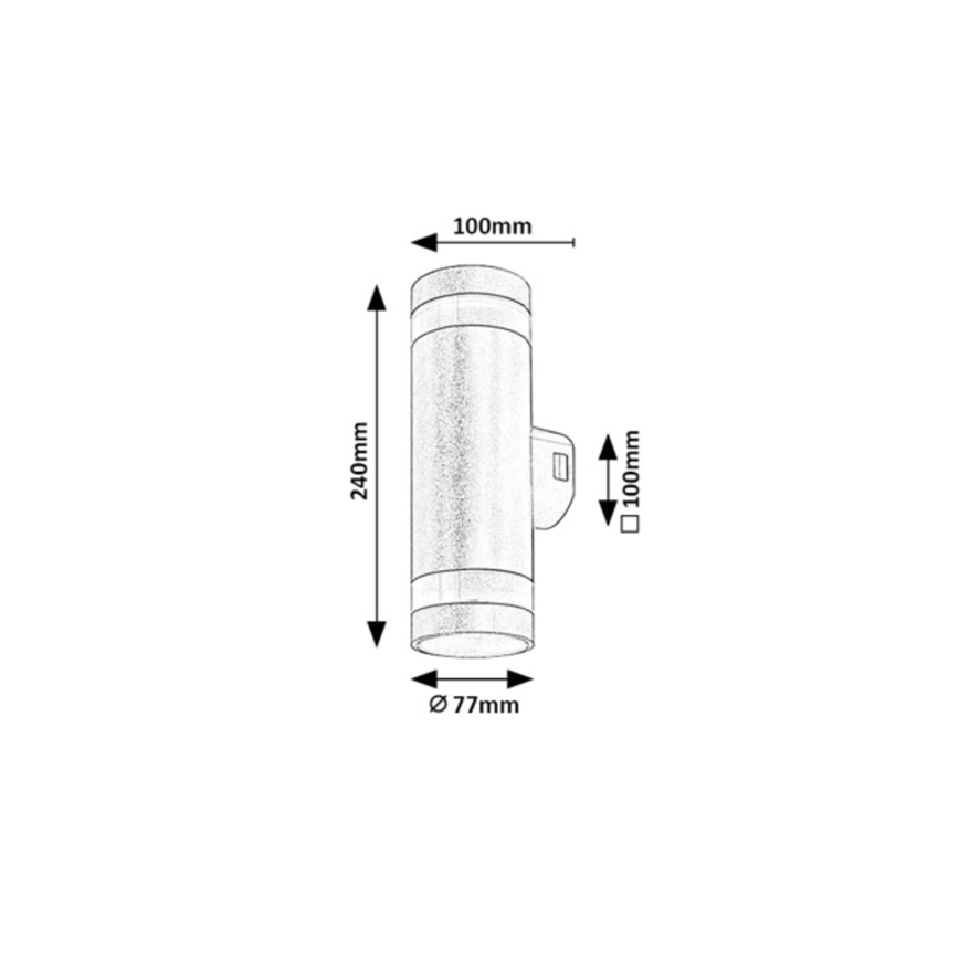 Rabalux - LED vanjska zidna svjetiljka LED/16W/230V IP65 smeđa