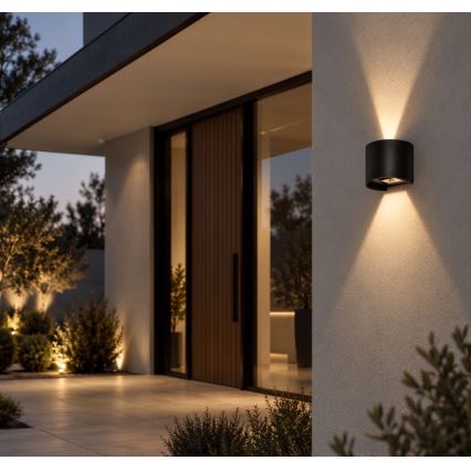 Rabalux - LED vanjska zidna svjetiljka LED/5W/230V 2700/4000/6500K IP54 crna