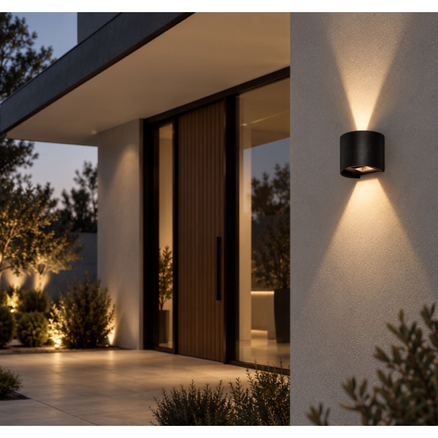 Rabalux - LED vanjska zidna svjetiljka LED/5W/230V 2700/4000/6500K IP54 crna