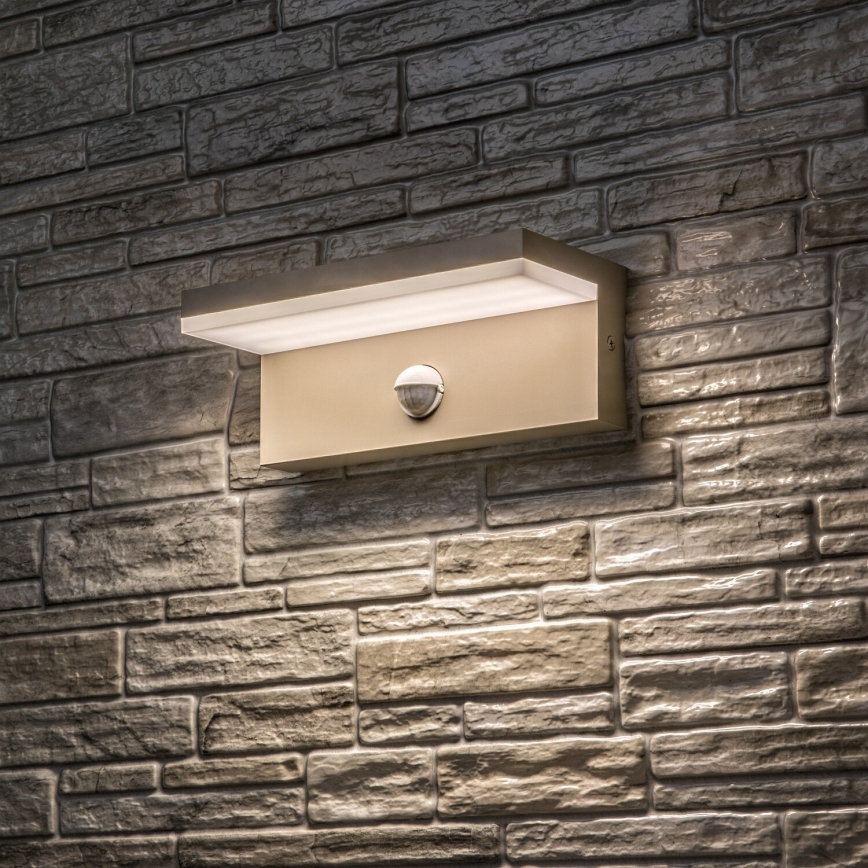 Rabalux - LED vanjsko zidno svjetlo s senzorom LED/9W/230V IP54 bež