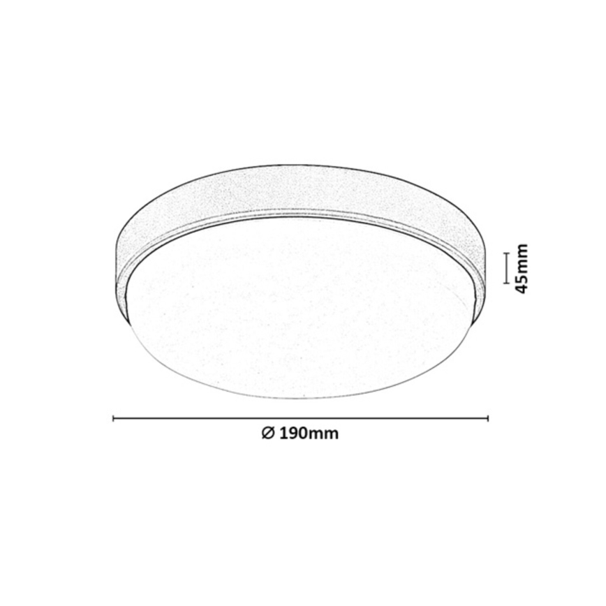 Rabalux - LED Vanjska stropna svjetiljka LED/14W/230V IP54 crna