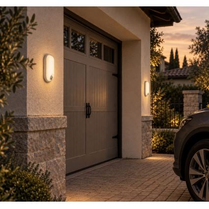 Rabalux - LED vanjsko stropno svjetlo s senzorom LED/15W/230V IP65 bijela