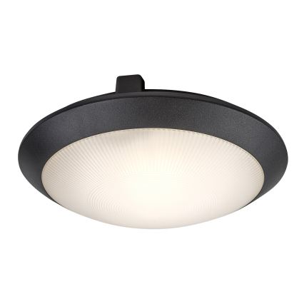 Rabalux - Vanjska stropna svjetiljka s senzorom pokreta 1xE27/9W/230V IP65 Ø 30 cm crna