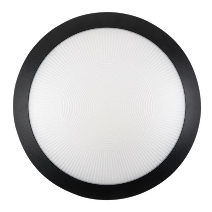 Rabalux - Vanjska stropna svjetiljka s senzorom pokreta 1xE27/9W/230V IP65 Ø 30 cm crna