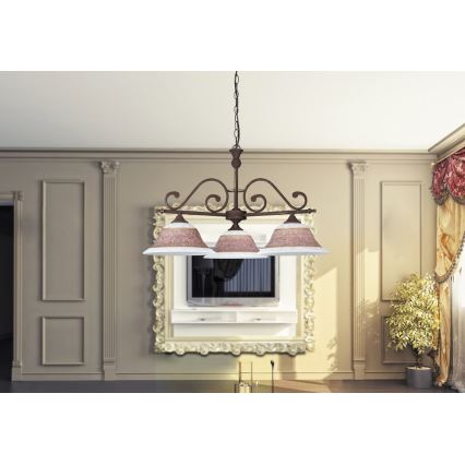 Rabalux - Luster na lancu MAGDALENA 3xE27/60W/230V