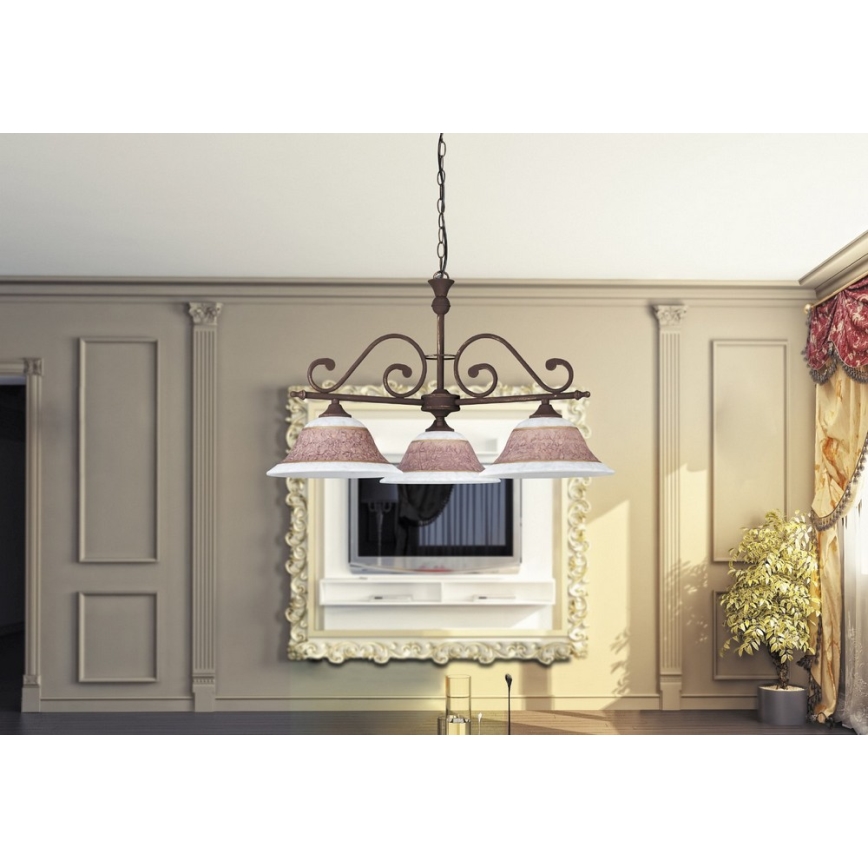 Rabalux - Luster na lancu MAGDALENA 3xE27/60W/230V