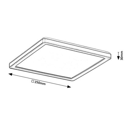 Rabalux - LED Prigušiva vanjska stropna svjetiljka LED/15W/230V Wi-Fi Tuya 2700-6500K IP44 + daljinski upravljač