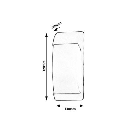 Rabalux - Vanjska zidna svjetiljka 1xE27/12W/230V IP65