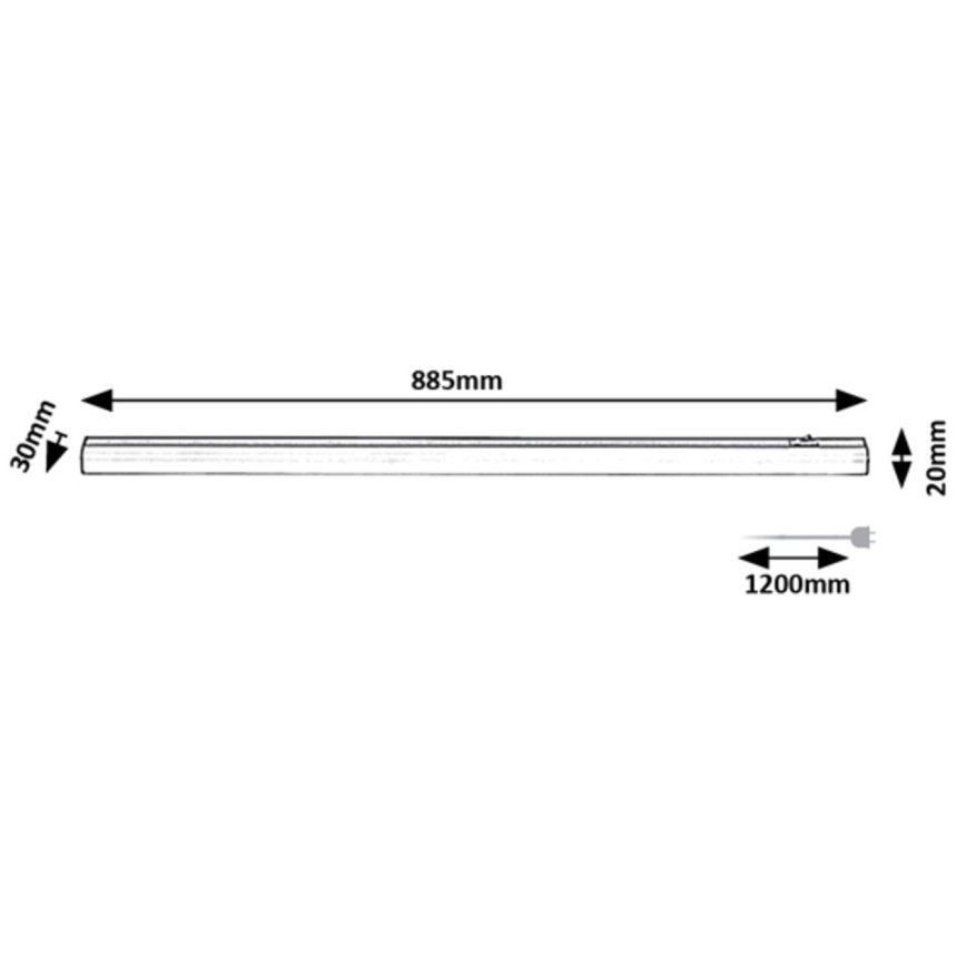 Rabalux - LED Svjetiljka ispod ormarića LED/13W/230V 4000K 88 cm