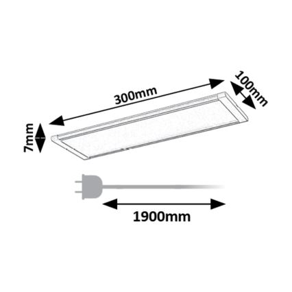 Rabalux - LED Podelementna svjetiljka sa senzorom LED/6W/230V