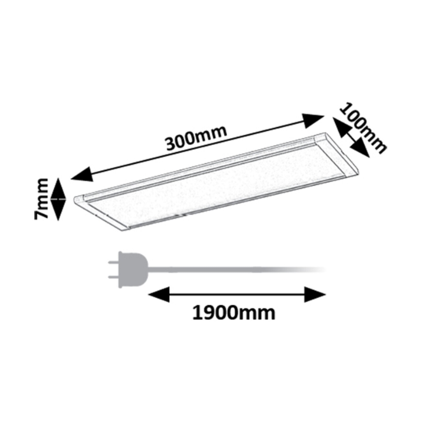 Rabalux - LED Podelementna svjetiljka sa senzorom LED/6W/230V