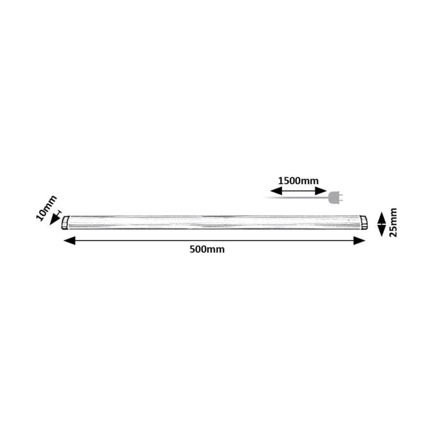 Rabalux - LED Prigušiva podelementna svjetiljka LED/5W/230V 4000K 50 cm