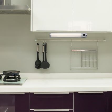 Rabalux - LED Podelementna svjetiljka s utičnicom LED/8W/230V 4000K 68 cm srebrna