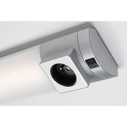 Rabalux - LED Podelementna svjetiljka s utičnicom LED/8W/230V 4000K 68 cm srebrna