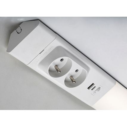 Rabalux - LED Podelementna svjetiljka s utičnicama LED/18W/230V 4000K 60 cm bijela