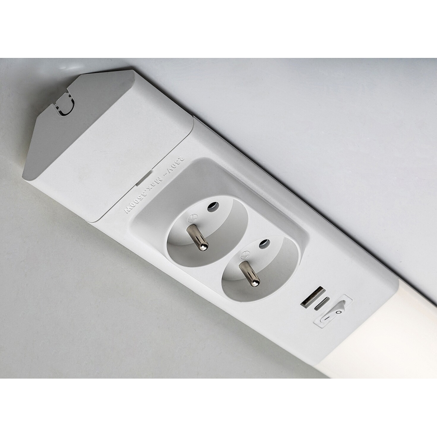 Rabalux - LED Podelementna svjetiljka s utičnicama LED/18W/230V 4000K 60 cm bijela