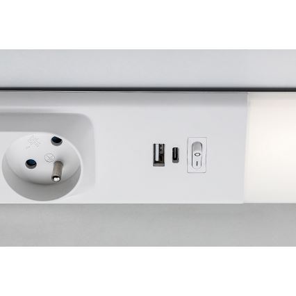 Rabalux - LED Podelementna svjetiljka s utičnicama LED/18W/230V 4000K 60 cm bijela