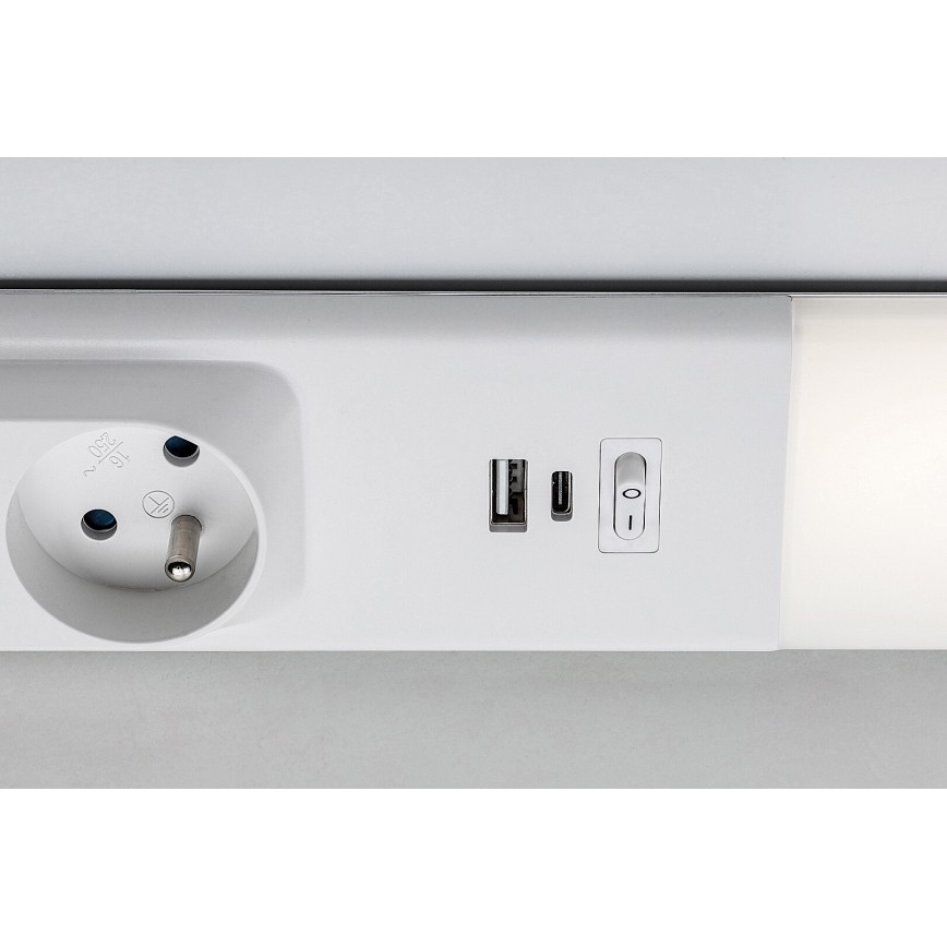 Rabalux - LED Podelementna svjetiljka s utičnicama LED/18W/230V 4000K 60 cm bijela