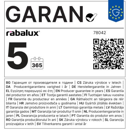 Rabalux - LED podpolna svjetiljka s utičnicama LED/18W/230V 4000K 60 cm bijela