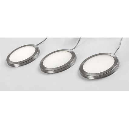 Rabalux - SET 3x LED Prigušiva rasvjeta za ormare 3xLED/1W/230V 4000K