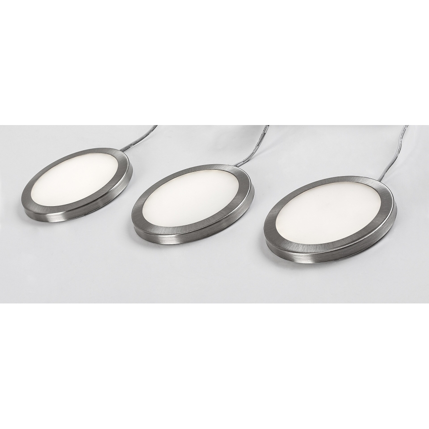 Rabalux - SET 3x LED Prigušiva rasvjeta za ormare 3xLED/1W/230V 4000K