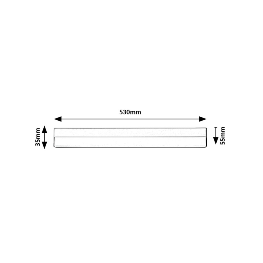 Rabalux - LED Podelementna svjetiljka LED/14W/230V 4000K 53 cm crna