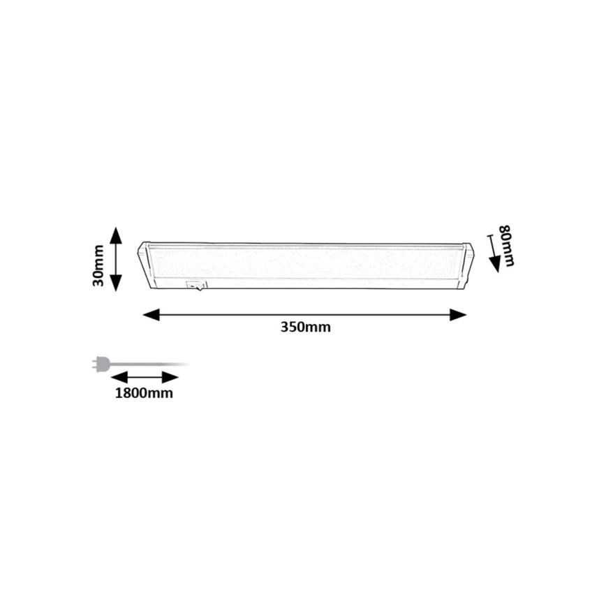 Rabalux - LED Podelementna svjetiljka LED/5W/230V 4000K srebrna