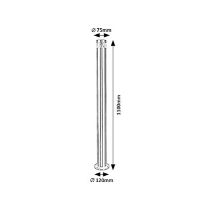 Rabalux - LED Vanjska lampa LED/7W/230V 110 cm IP54