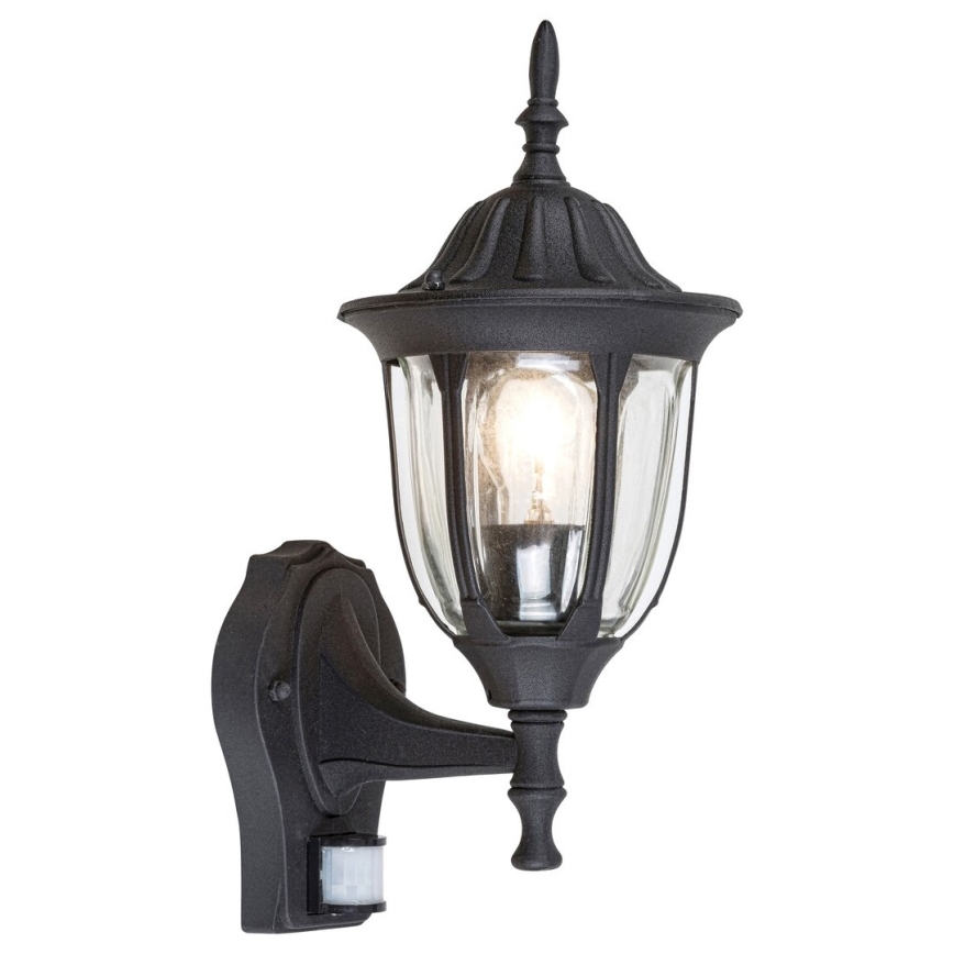 Rabalux - Vanjska zidna svjetiljka sa senzorom 1xE27/60W/230V IP43 crna