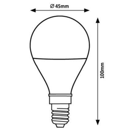 Rabalux - LED Žarulja G45 E14/2W/230V 3000K Energetski razred A