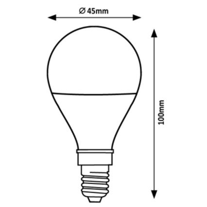 Rabalux - LED Žarulja G45 E14/2W/230V 4000K Energetski razred A