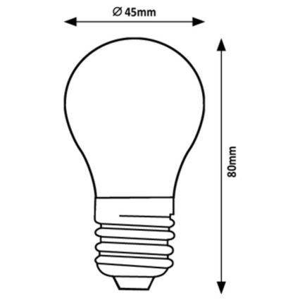 Rabalux - LED Žarulja G45 E27/2W/230V 4000K Energetski razred A