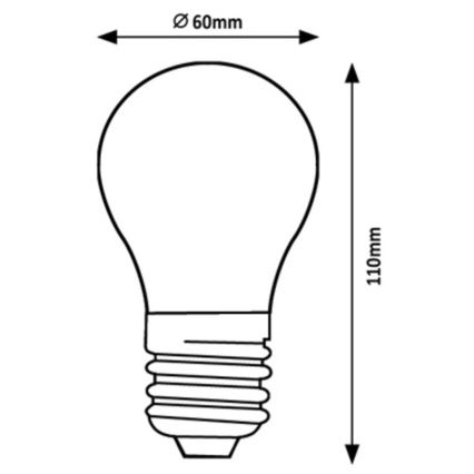 Rabalux - LED Žarulja A60 E27/4W/230V 3000K Energetski razred A