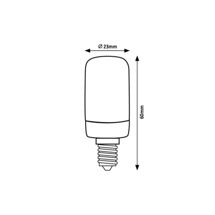 Rabalux - LED Žarulja T20 E14/2W/230V 2700K