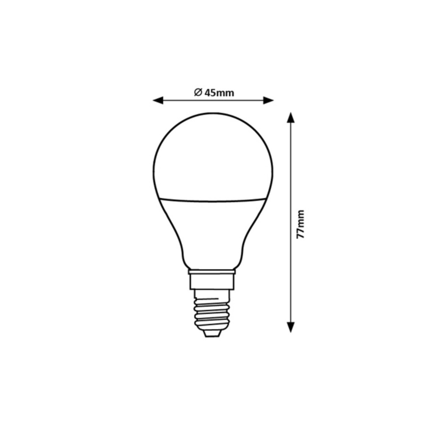 Rabalux - LED Žarulja G45 E14/5W/230V 3000K